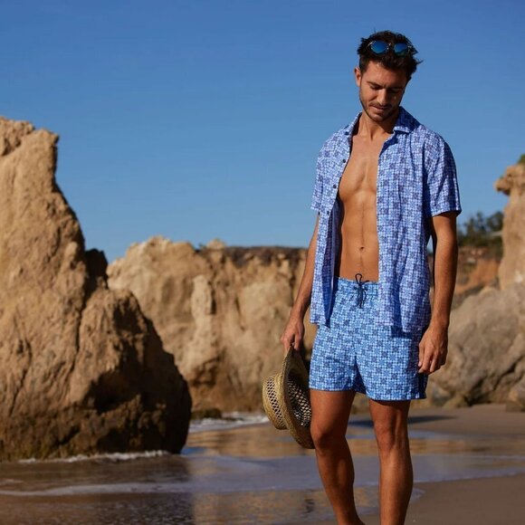 Siamo Verano Men's Azul Swim Shorts - Size XL - NWT - Picture 3 of 9